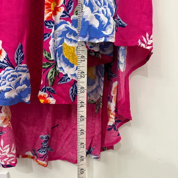 Jessica Simpson Gabbie Hi-Low Dress Pink Floral 1X NWT - Picture 8 of 10